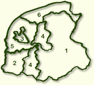 Kaart van friesland voor riet dekkers en uileborden